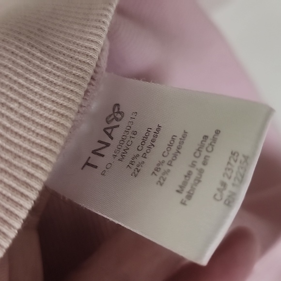 TNA Sportswear Hoodie, Pink with Blue emblem. Sz XL ( fits like medium large.) - Picture 4 of 5